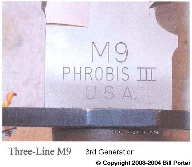 Third Generation Phrobis III M9 Bayonet